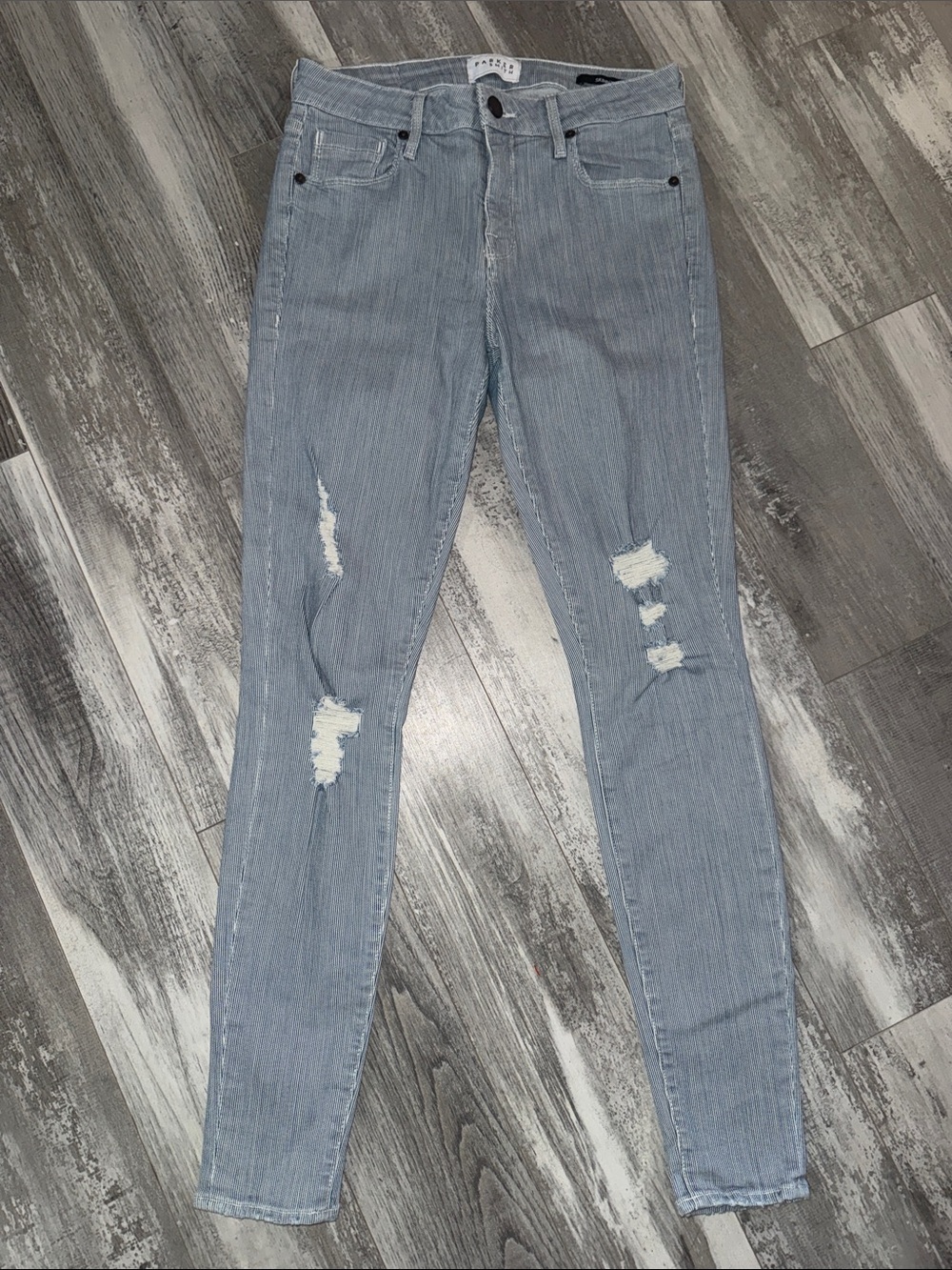 PARKER SMITH Light Blue Distressed Skinny Jeans - Women